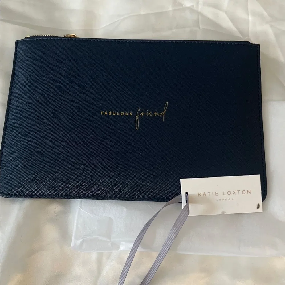 Katie Loxton Perfect Pouch - Navy - Fabulous Friend - NWT